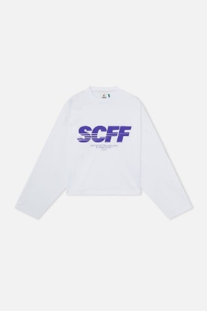 Long sleeve Scuffers SSS SCFF Longsleeve Blancos | 49287KRQS