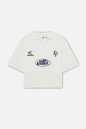 Polo Scuffers Paris Blancos | 89056TLWE