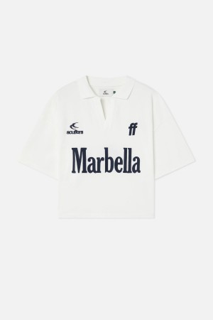 Polos Scuffers Marbella Polo Blancos | 59604IOVZ