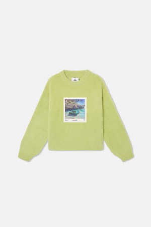 Prendas De Punto Scuffers Oil #1 Knit Verdes | 54602PHUL