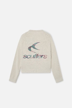 Prendas De Punto Scuffers Rookie Knit Ecru | 91034MKLG