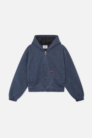 Ropa De Abrigo Scuffers Stained Work Jacket Azul Marino Azules | 68705EIVX