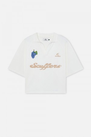 Shirts and Polos Scuffers Tropical Polo Blancos | 42653ALZO
