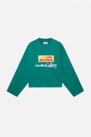 Sudaderas Scuffers General Sweatshirt Verdes | 34051SNJP