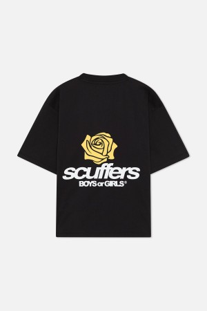 T-Shirts Scuffers Boys or Girls T-Shirt Negros | 10726JFCR