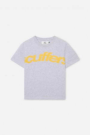 T-Shirts Scuffers Heaven Melange Top Grises | 16394MZTG