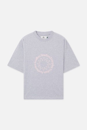 T-Shirts Scuffers Marbella Grises Claro | 39246CBTF