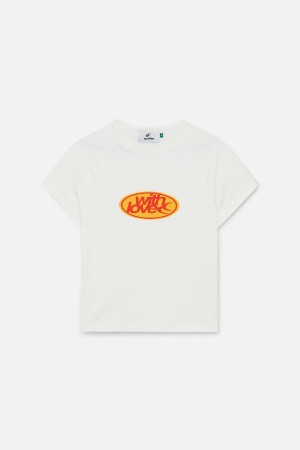 T-Shirts Scuffers New Love Top Blancos | 95041ELFX
