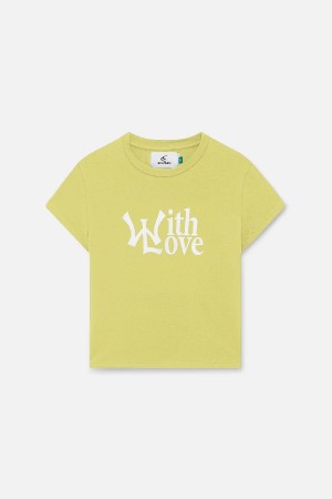 T-Shirts Scuffers Yankees Amarillos | 21395ICYL