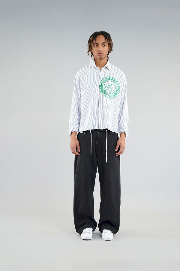 Camisas Scuffers CLG stripes Grises | 31694DSHY