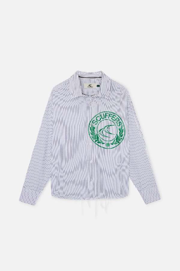 Camisas Scuffers CLG stripes Grises | 31694DSHY