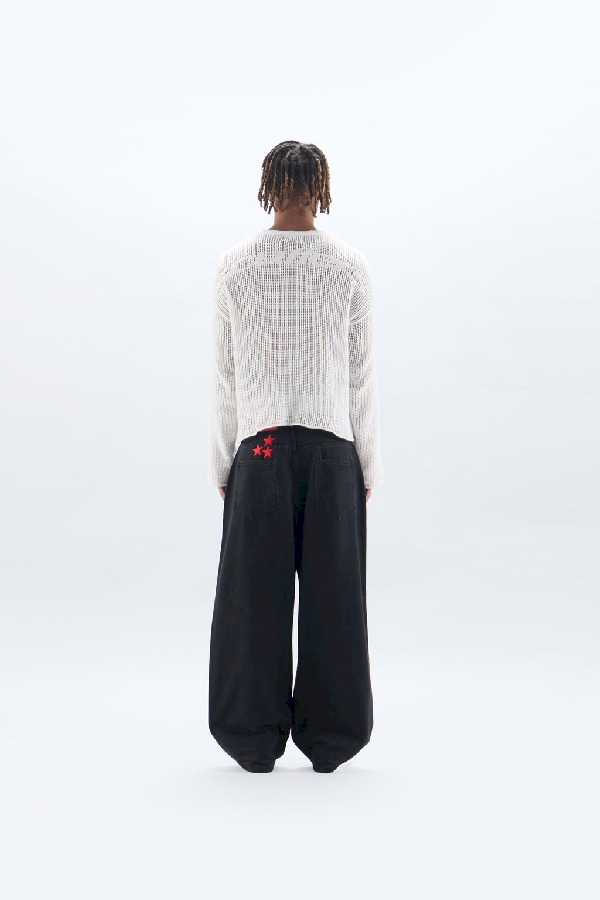 Camiseta Scuffers Double Open Knit Blancos | 97420DRBJ