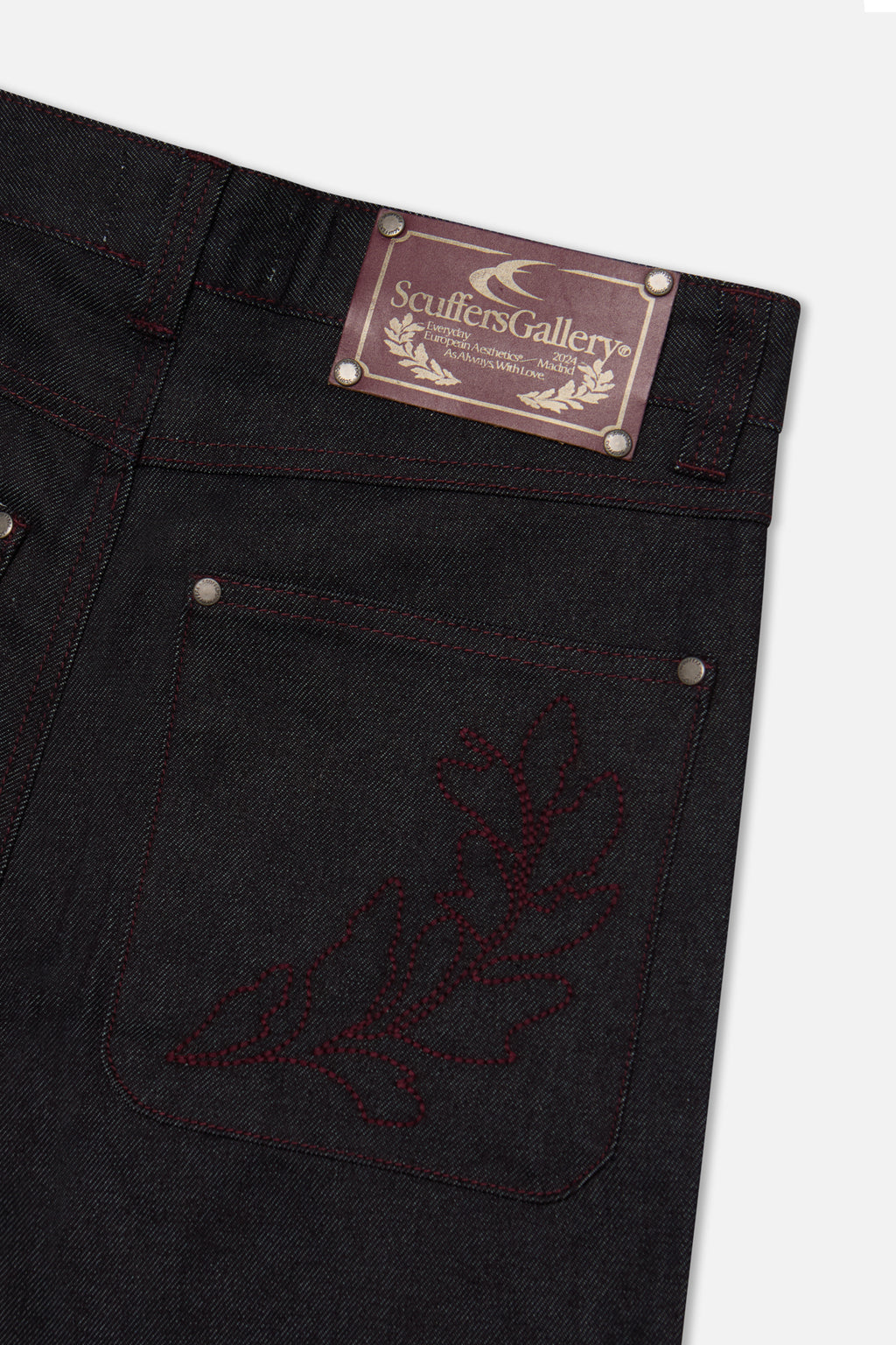 Denim Pants Scuffers Bimbo Pants Vino Oscuro | 12607JINA