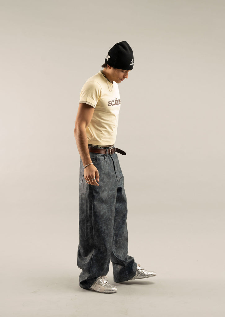 Denim Pants Scuffers Jumbo Pants Giraffe | 41809JGFX