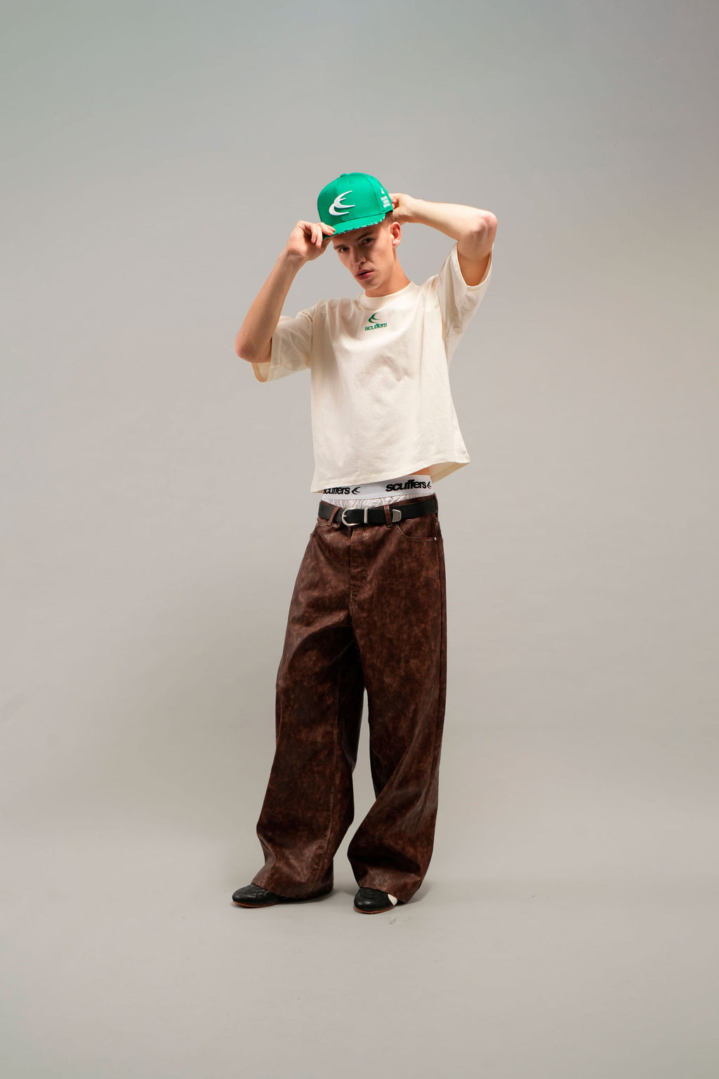Gorra Scuffers SCFF Fitted Cap Verdes | 40579TLCZ