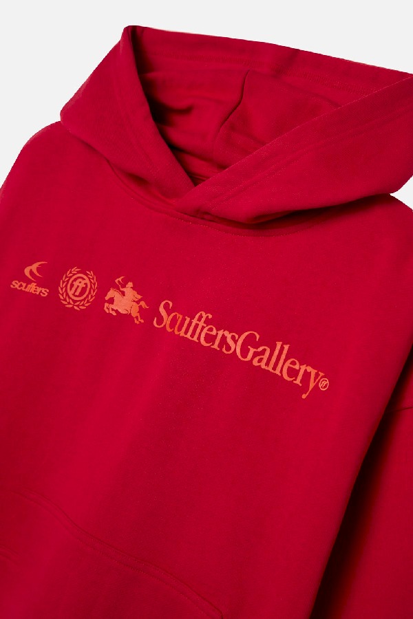 Hoodies Scuffers Emblem Rojos | 75642ILHU