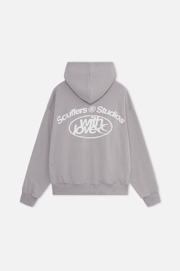 Hoodies Scuffers FW-7 Grises | 32716PHQA