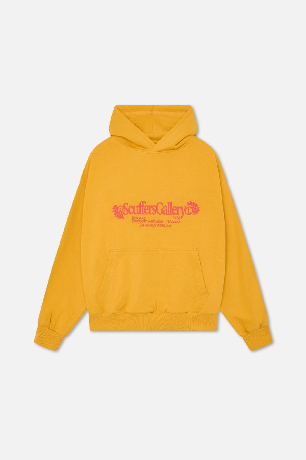 Hoodies Scuffers Gallery Amarillos | 68215IDEY