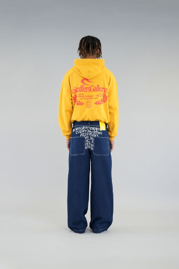Hoodies Scuffers Gallery Amarillos | 68215IDEY