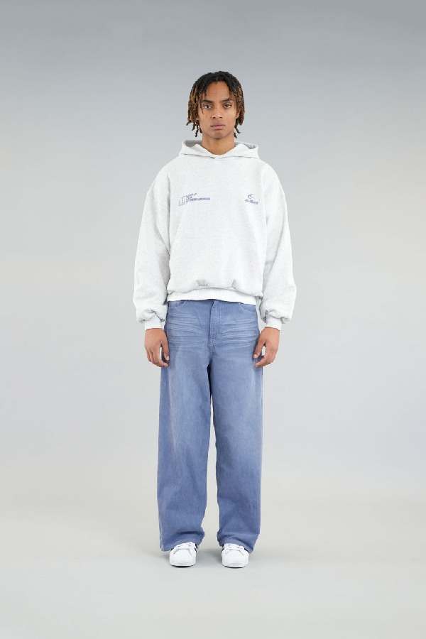Hoodies Scuffers Globally Grises | 50391PEXK