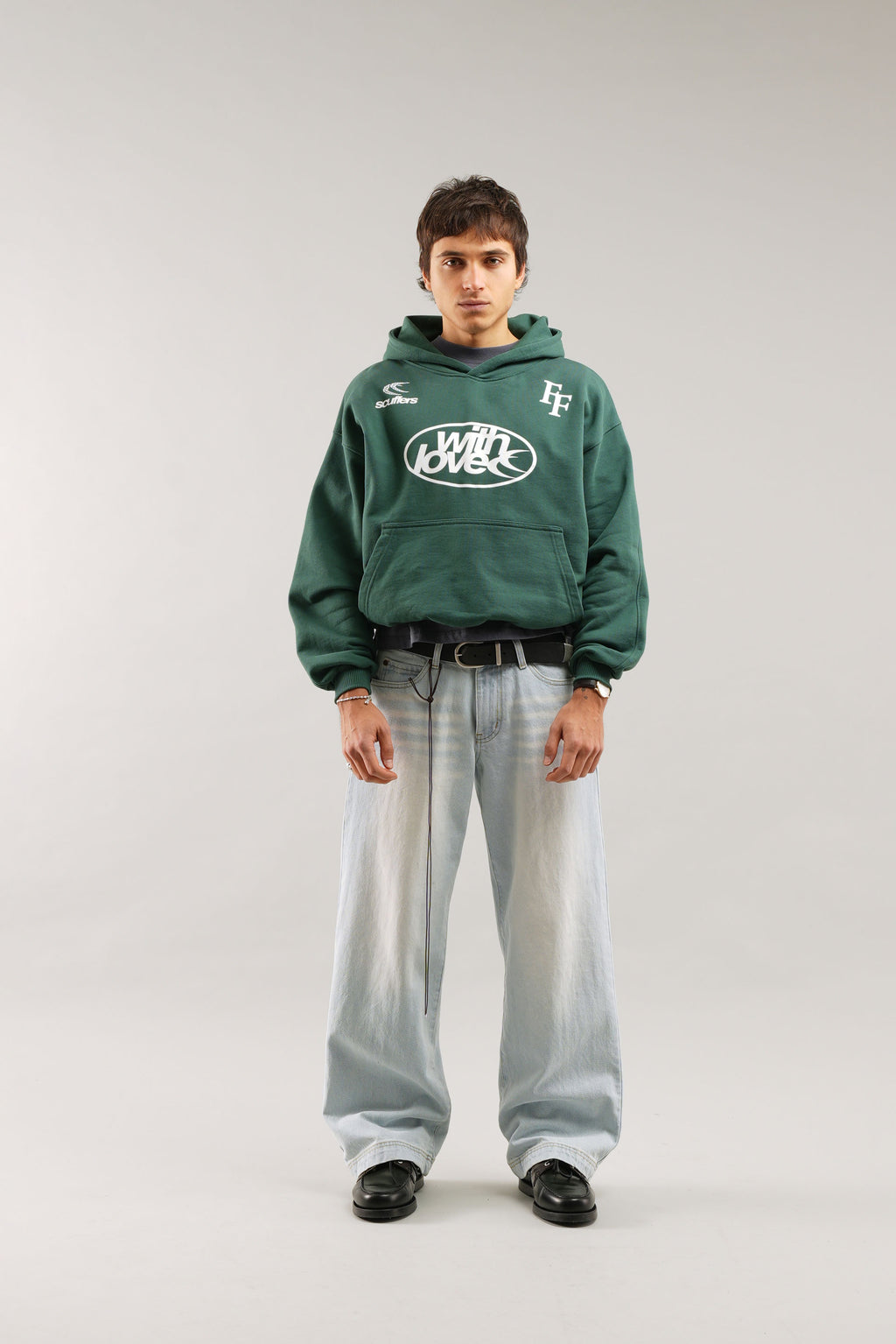 Hoodies Scuffers Paris Hoodie Verdes | 37205RNFL