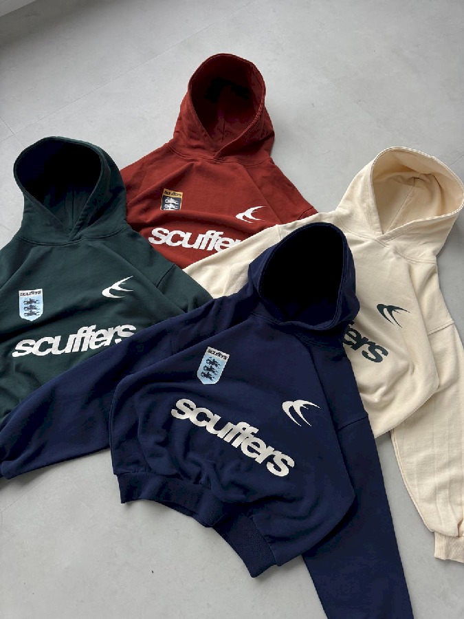 Hoodies Scuffers Picnic Rojos Oscuro | 14756BCYX