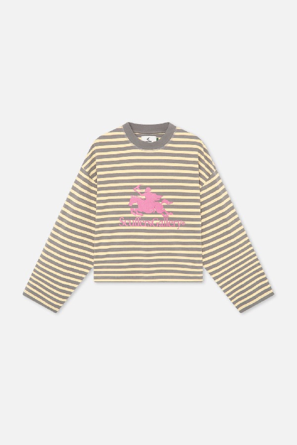 Long sleeve Scuffers Emblem Striped Longsleeve Amarillos | 72306TMUL