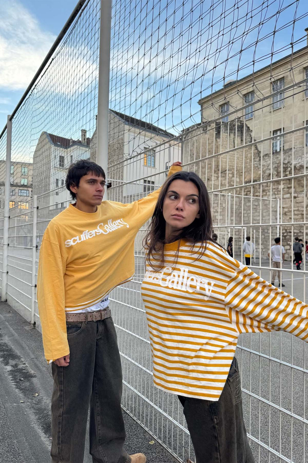 Longsleeve Scuffers Curator Longsleeve Naranjas Blancos | 58269HIMQ