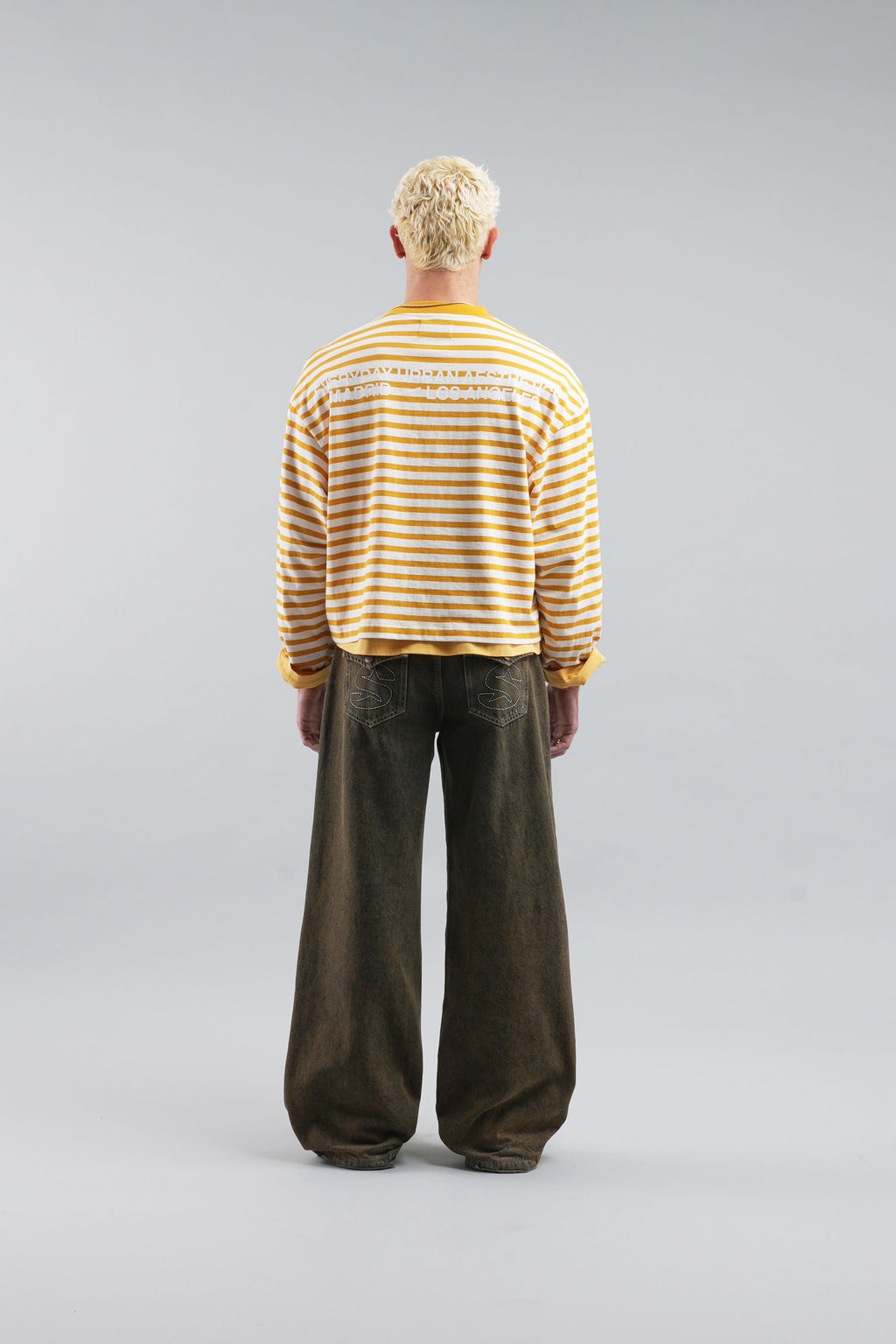 Longsleeve Scuffers Curator Longsleeve Naranjas Blancos | 58269HIMQ