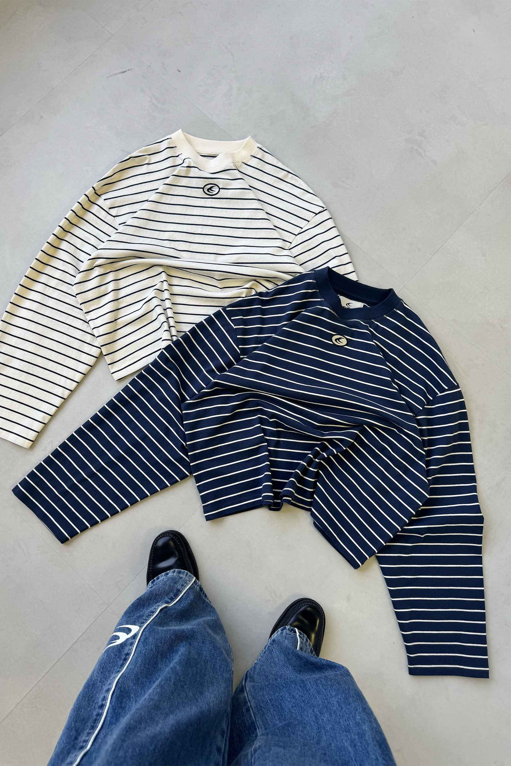 Longsleeve Scuffers SEAS Longlseeve Ecru | 84702IXOJ