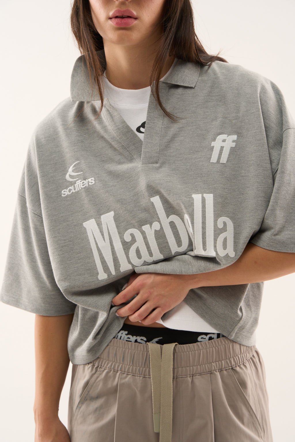 Polos Scuffers Marbella Polo Grises Claro | 62793VMJR