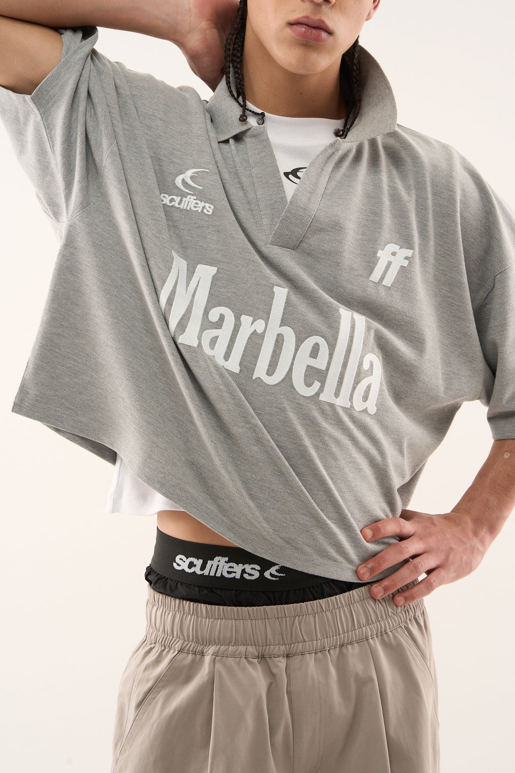 Polos Scuffers Marbella Polo Grises Claro | 62793VMJR