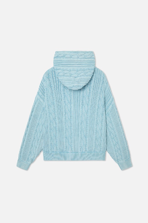 Prendas De Punto Scuffers Latte Zipper Knit Azules Claro | 05124ELPW