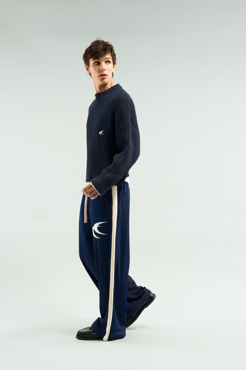 Prendas De Punto Scuffers Pin Knit Azul Marino | 26805YSMQ