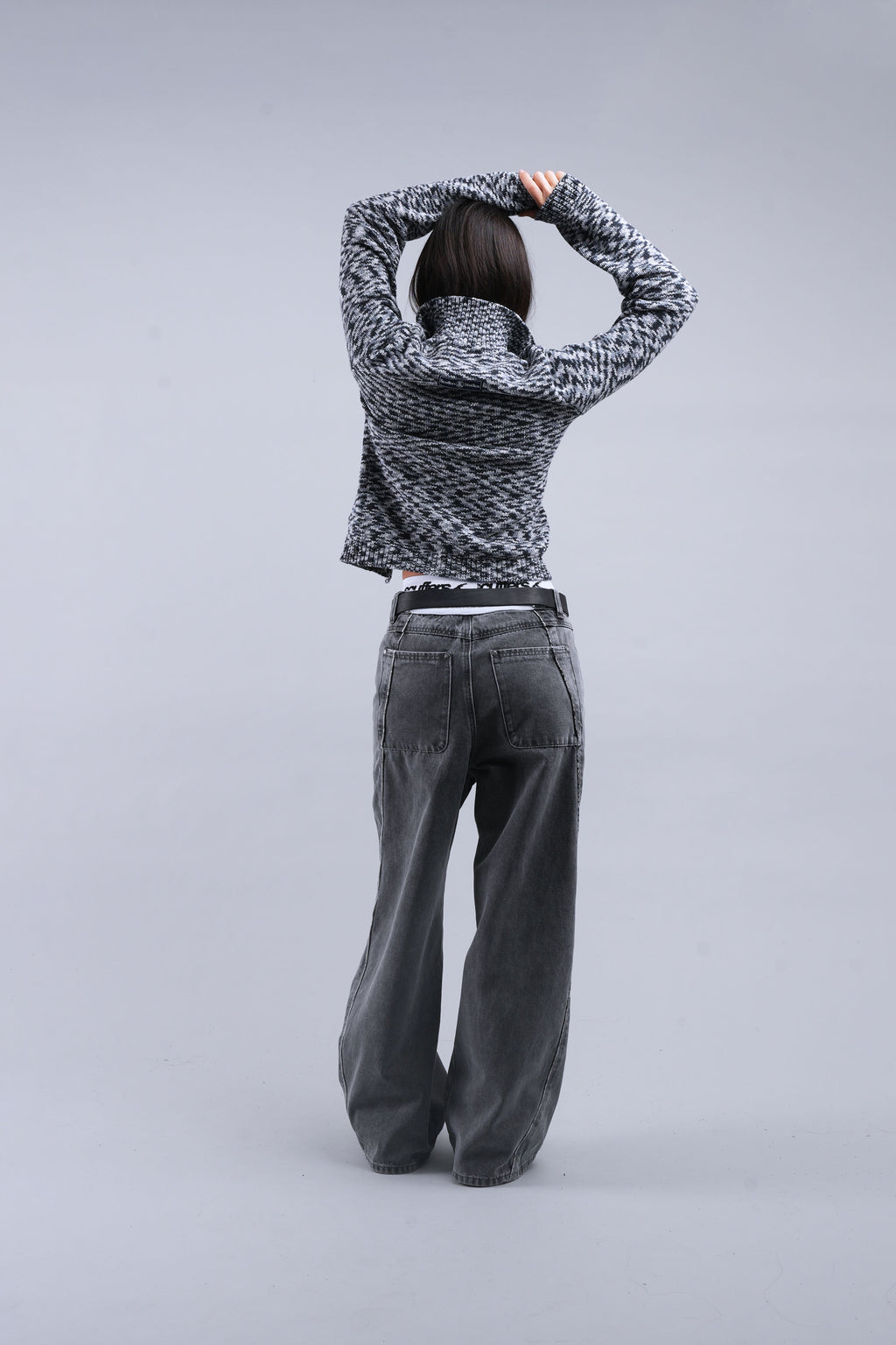Prendas De Punto Scuffers Tropic Knit Zipper Grises | 86740BYRI