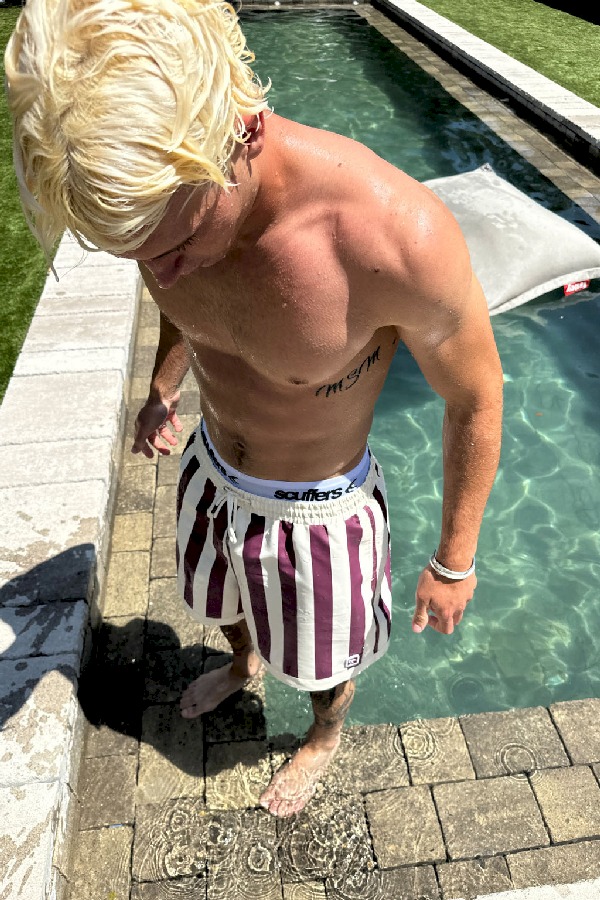 Ropa de Baño Scuffers Backyard Swimpants Vino | 60587INAZ