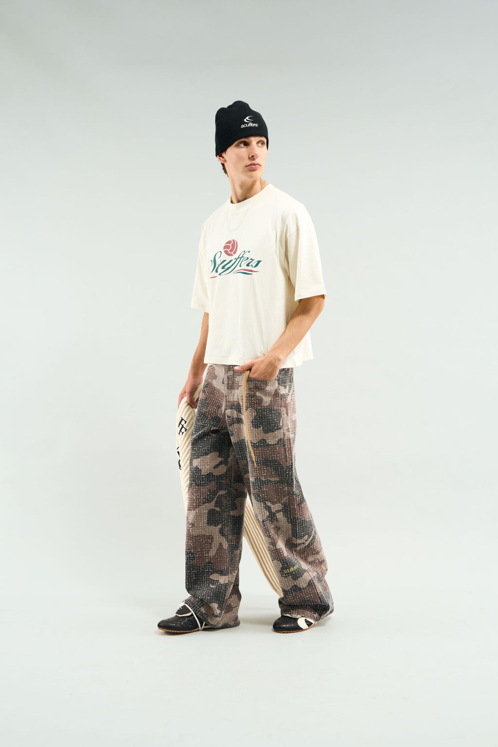 T-Shirts Scuffers Club T-Shirt Ecru | 39271ELTY