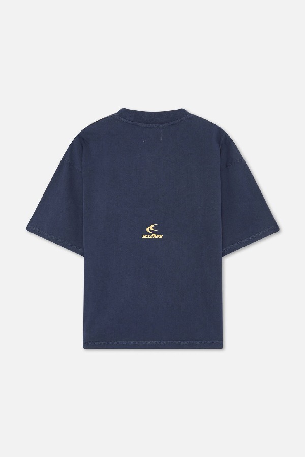 T-Shirts Scuffers College T-Shirt Azul Marino | 40176AQFT