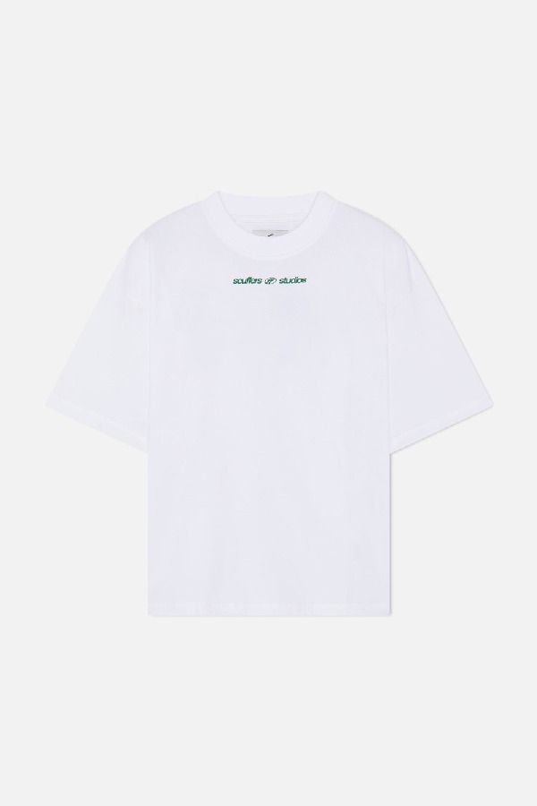 T-Shirts Scuffers Iconic Blancos | 63807UFLJ