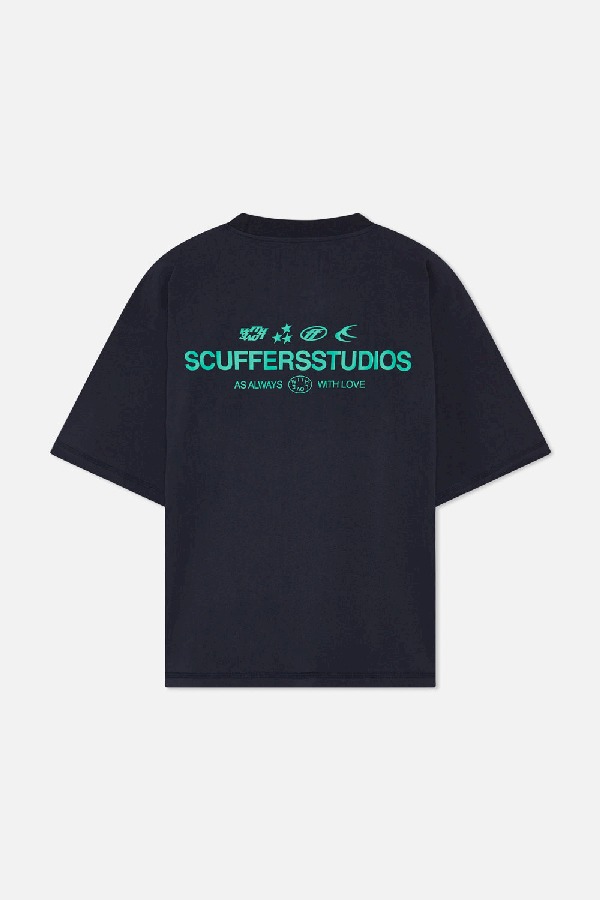 T-Shirts Scuffers Iconic Grises Oscuro | 95470EAXG