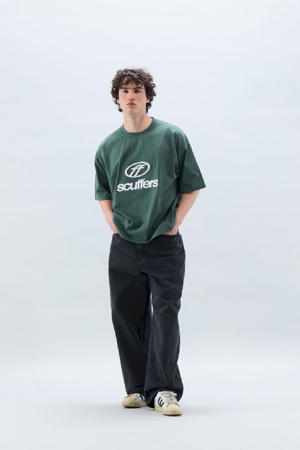 T-Shirts Scuffers Italic Verdes | 35768RZGV