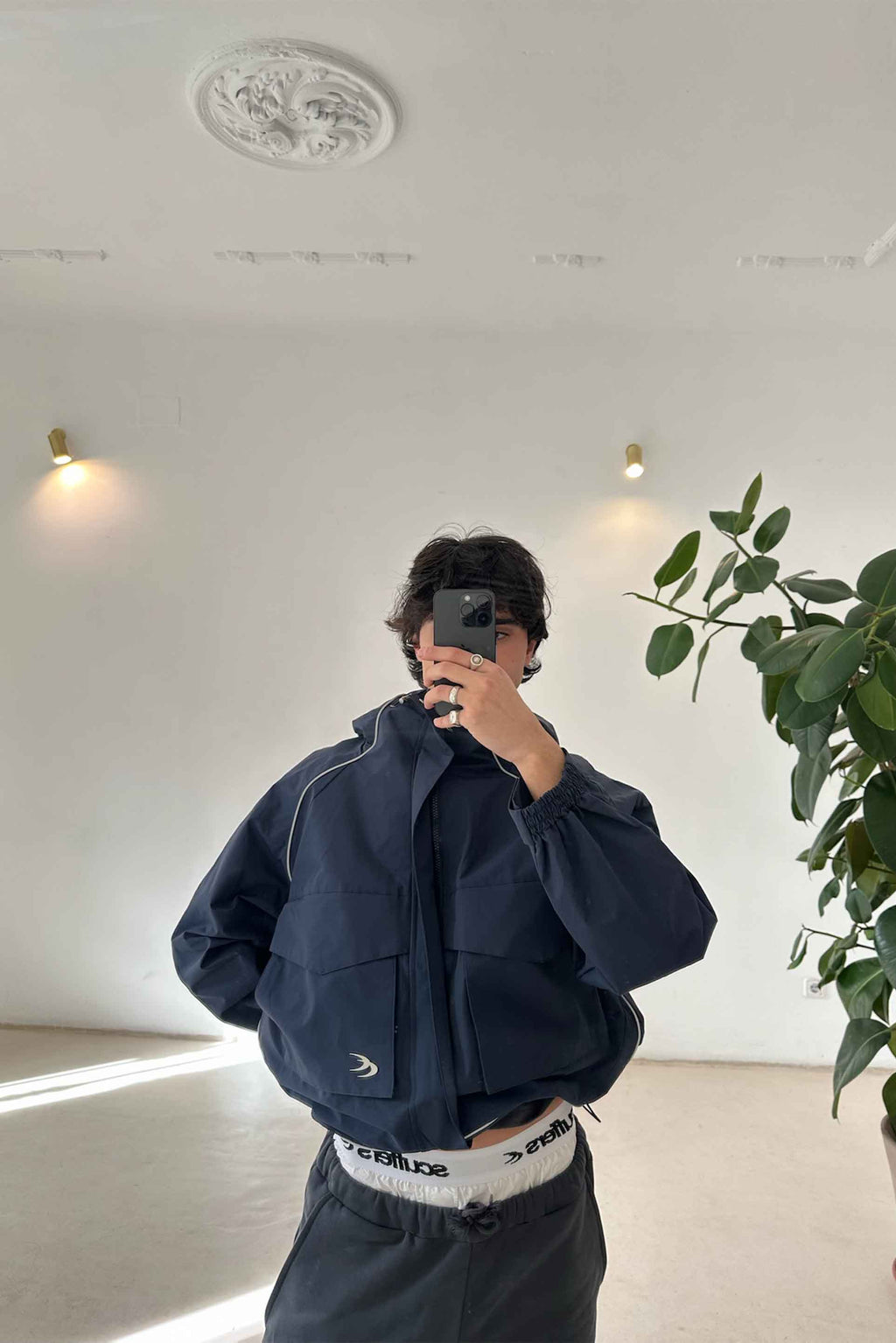 Windbreakers Scuffers Essential Windbreaker Azul Marino | 84195SFVE