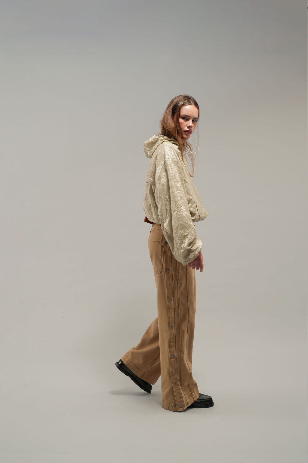 Windbreakers Scuffers Salty Windbreaker Champagne | 46782RDLE