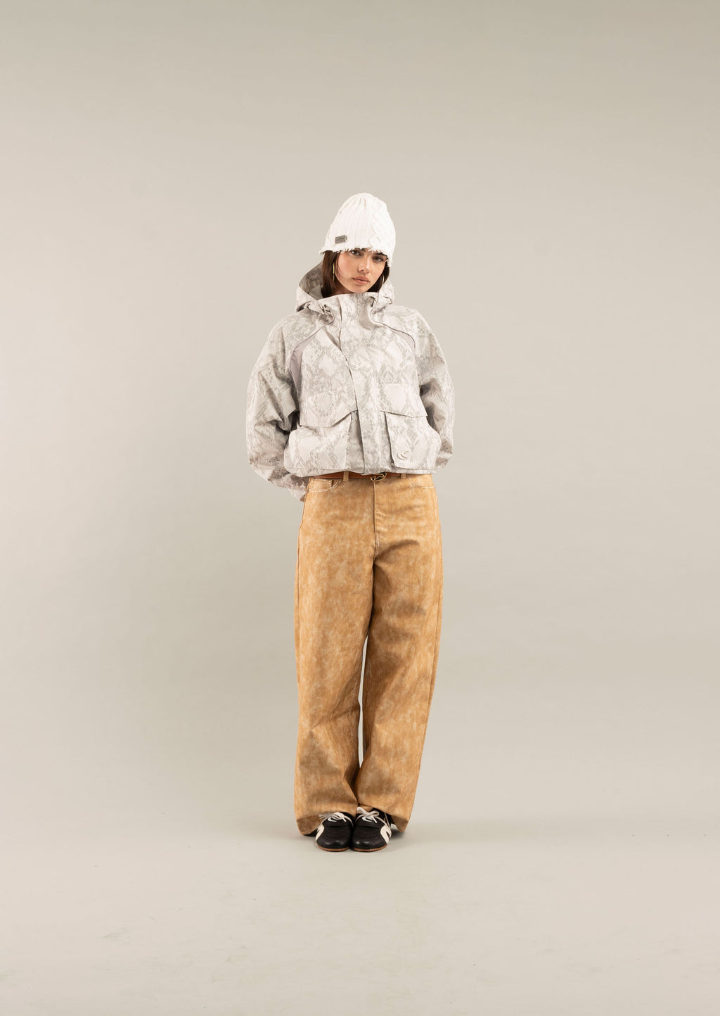Windbreakers Scuffers Windbreaker Serpent Grises Claro | 01875CGVX