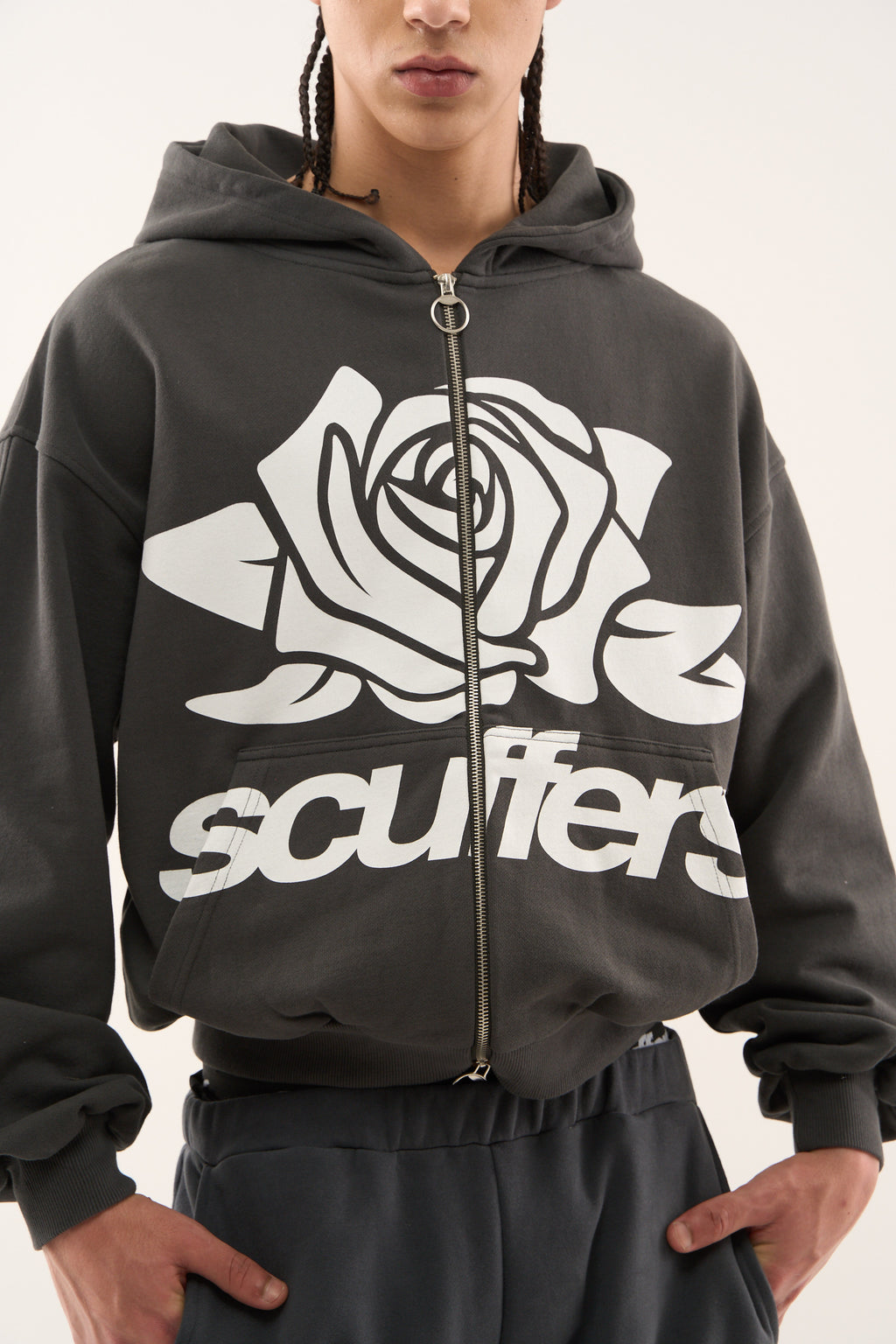 Zipped Hoodie Scuffers Girl Zipper Azules | 15479CYAU