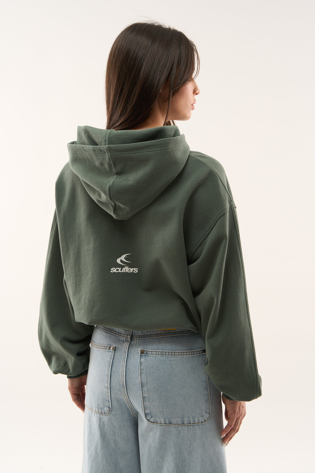 Zipped Hoodie Scuffers Girl Zipper Verdes | 01548PRQX