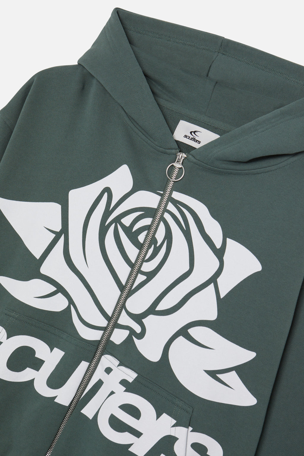 Zipped Hoodie Scuffers Girl Zipper Verdes | 01548PRQX