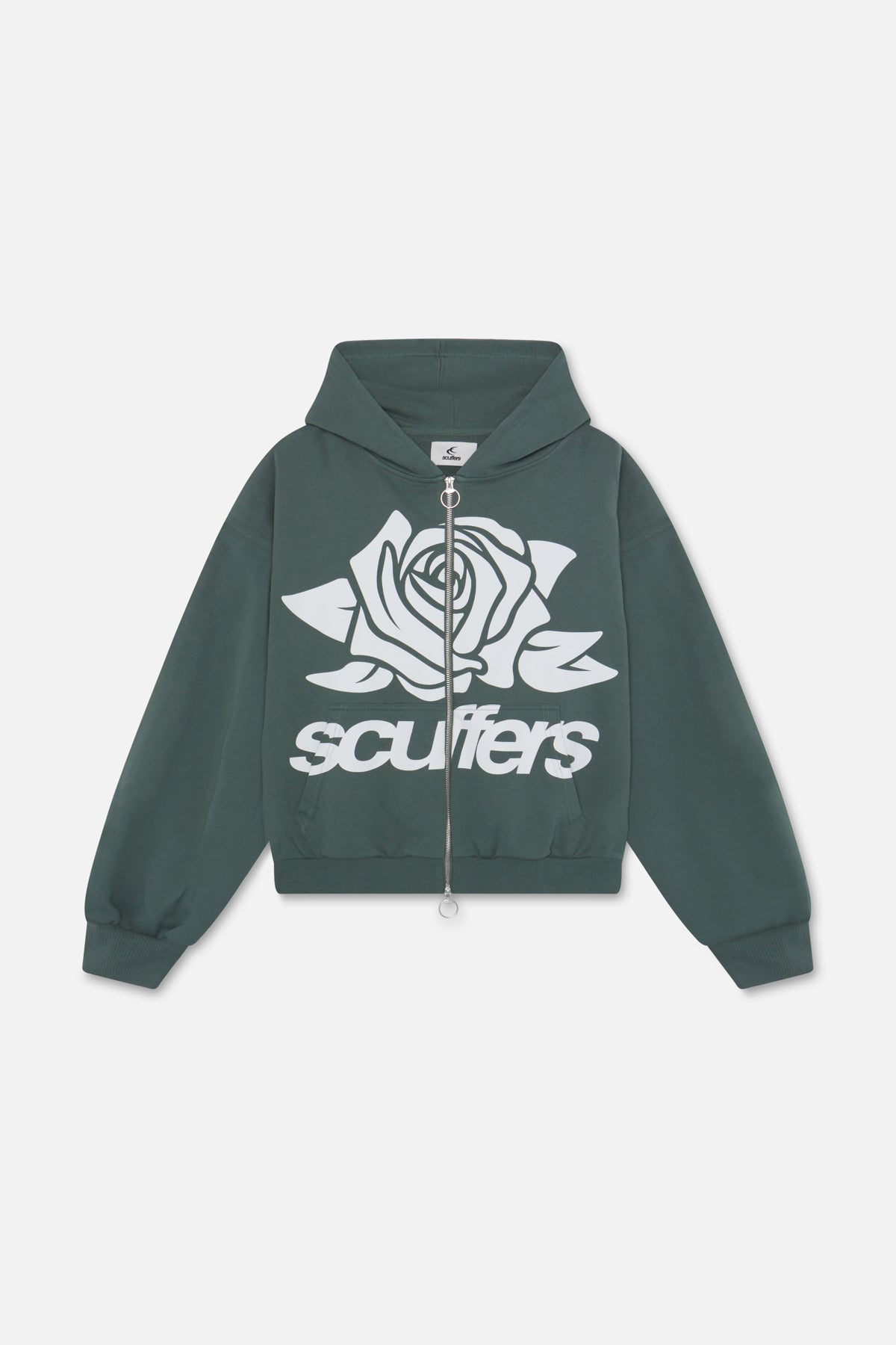 Zipped Hoodie Scuffers Girl Zipper Verdes | 01548PRQX